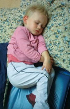 A child resting