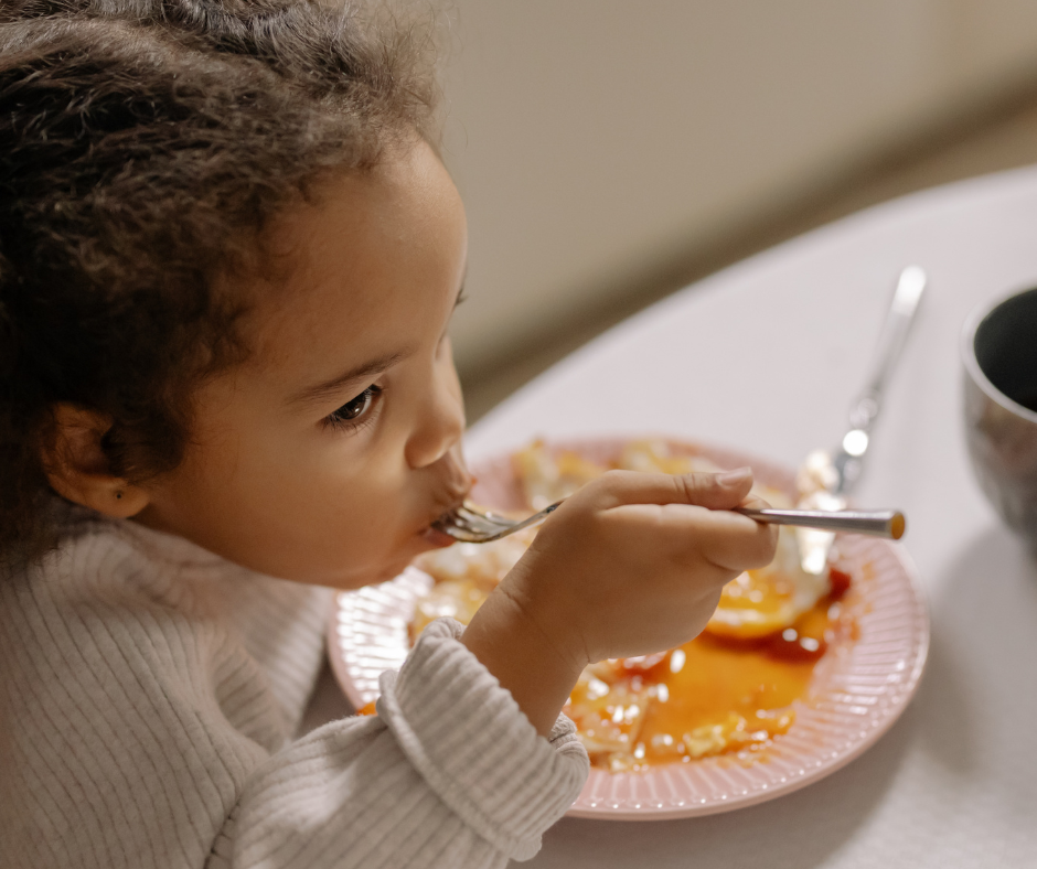 Girl eating